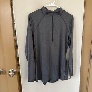 REI Co-Op Women's Large Grey 1/4 Zip Athletic‎ Outdoors Hiking Pullover